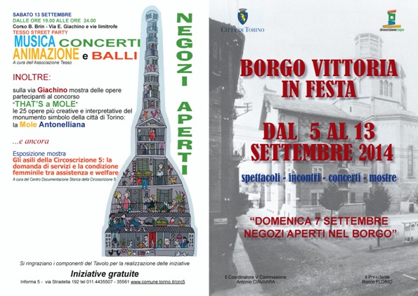 volantino Borgo Vittoria in festa 5-13 settembre 2014