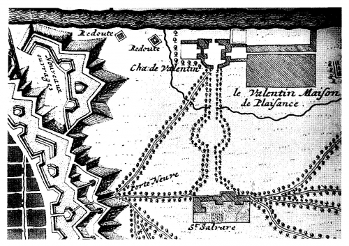10 Mappa del Castello del Valentino e della chiesa di San Salvatore